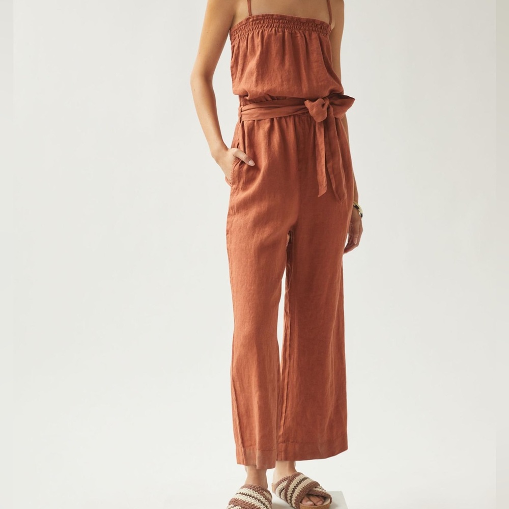 NWT Anthropologie Orange Jumpsuit